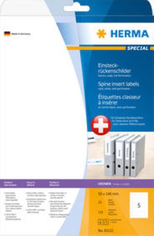 Herma Special Ordner-Einsteckschilder breit