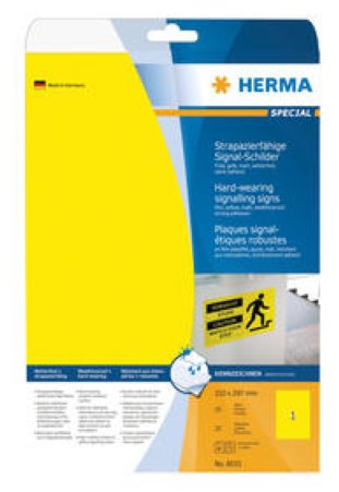 Herma Signal-Etiketten strapazierfähig 210x297mm à 25