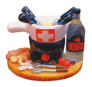 Magnete Swiss Fondue-Set