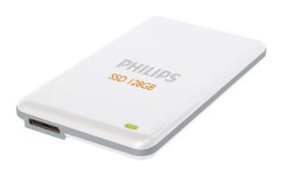 Philips portable Festplatte SSD Drive 128GB weiss