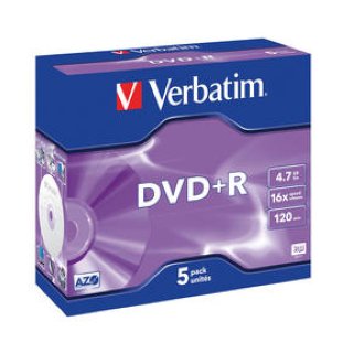 Verbatim DVD+R AZO 4.7GB/16x5erJewel Case
