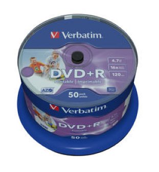 Verbatim DVD+R 4.7GB/16x50er Spindel printable