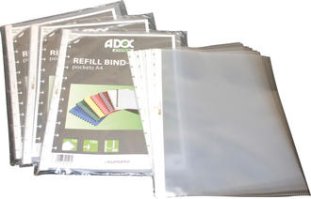 Adoc Ersatzzeigetaschen A4 PP genarbt 80my à 10