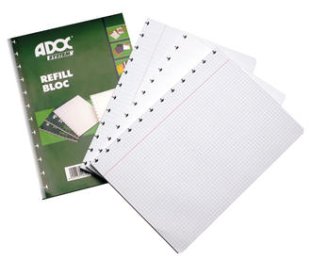 Adoc Pap-Ex Ersatzpapier A4 4mm kariert 90gr à 72 Blatt