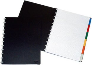 Adoc Pap-Ex Heft A4 mit Register 5mm kariert 90gr à 72 Blatt
