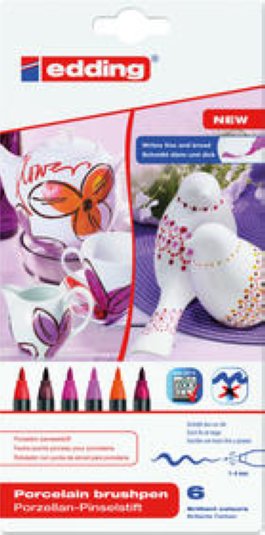 Edding Porzellan Marker 6er Etui Warm Colours
