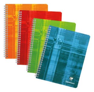 Clairefontaine Spiralheft 17x22 cm 8mm liniert 50 Blatt
