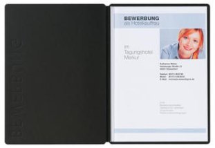 Pagna Bewerbungsmappe Solo A4 2-teilig schwarz