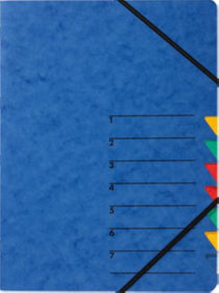 Pagna Ordnungsmappe Easy A4 7-teilig blau
