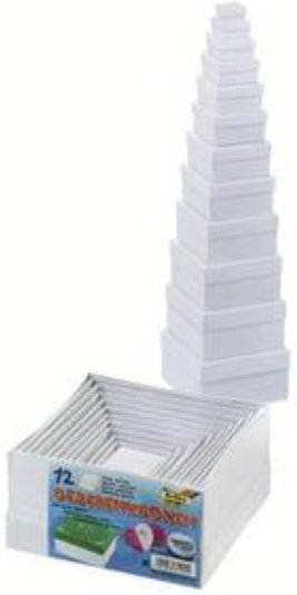 Folia Geschenksboxen 12-teilig eckig