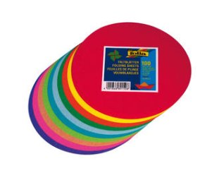 Folia Faltblätter Intensiv rund 150mm 70gr à 100