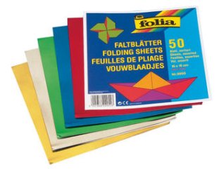 Folia Faltblätter Alu-Folie 100x100mm 45gr à 50