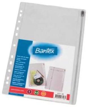 Bantex Zeigetaschen mit Reissverschluss A4 PVC