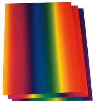 Folia Fotokarton Regenbogen 49x68cm 300gr