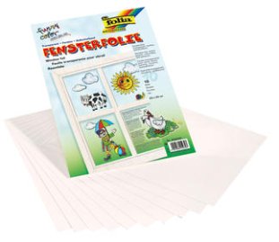Folia Fensterfolie 23x33cm 10 Blatt klar