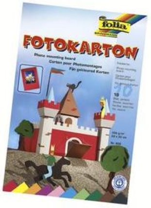 Folia Zeichen- und Bastelkarton-Block 220x330mm 300gr