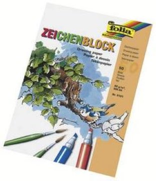 Folia Zeichenpapier Block A3 80gr