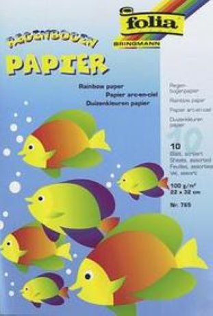 Folia Regenbogenpapier 220x320mm 110gr à 10