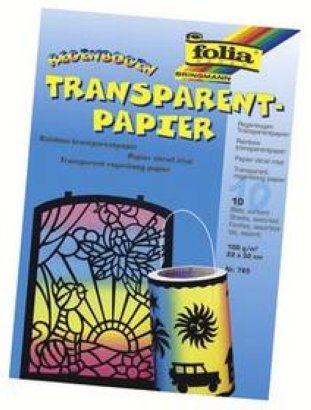Folia Transparentpapier Regenbogen 220x320mm 110gr à 10