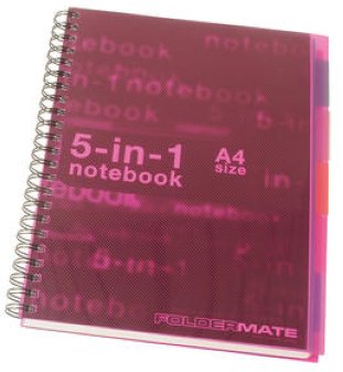 Foldermate Notizbuch 5in1 A4 liniert à 200 Blatt