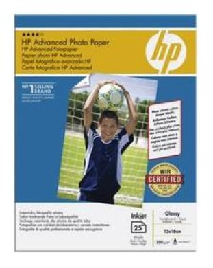 HP Advanced Fotopapier 13x18cm 250gr à 25