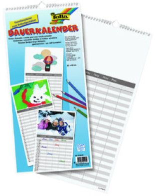 Folia Dauerkalender Familienplaner 23x49cm