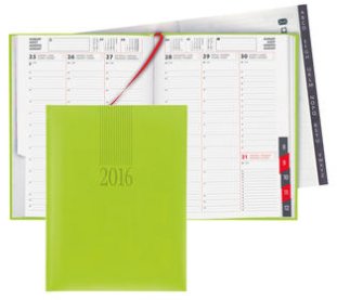 Biella Geschäftsagenda Orario 2016 1W/2S hellgrün
