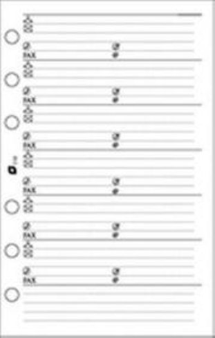 Succes Senior Notizpapier weiss zu Adressenregister