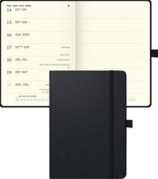 Biella Geschäftsagenda Kompagnon 2016 1W/1S schwarz