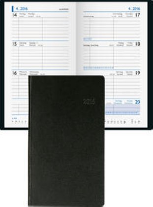 Biella Taschenagenda Budget 1W/2S schwarz