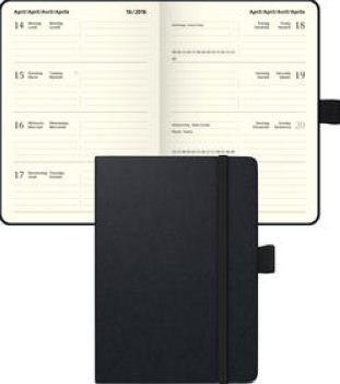 Biella Taschenagenda Kompagnon 1W/2S schwarz