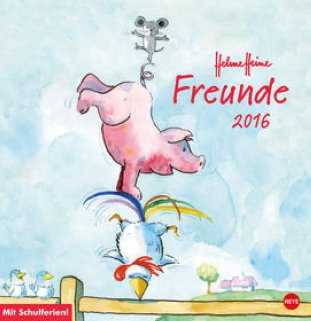 Heye Posterkalender Helme Heine 32x33cm