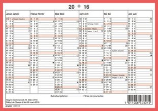Simplex Wandkalender 2016 A5 quer 6M/1S