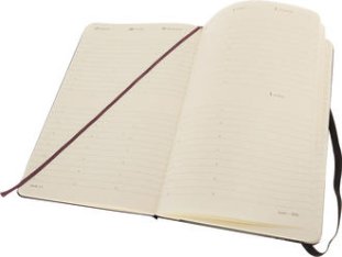 Moleskine Taschenagenda 9x14 1W/2S vert. HC schwarz