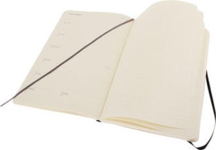 Moleskine Taschenagenda 9x14 1W/1S + liniert SC schwarz