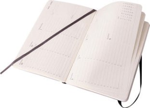 Moleskine Taschenagenda Panorama 9x14 1W/2S SC schwarz
