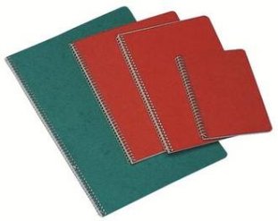 Naturaline Spiralheft 7.6 x 11.1cm hoch 4mm kariert 48 Blat