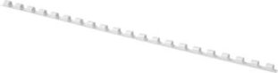 Connect Plastikbinderücken rund 21 Ringe 6mm à 100 weiss