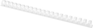 Connect Plastikbinderücken rund 21 Ringe 18mm à 50 weiss